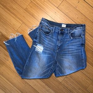 Sneak Peek Cropped Straight Leg Jeans